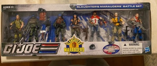 G.I.JOE EXCLUSIVE 3 3/4": SLAUGHTER'S MARAUDERS BATTLE SET  7-PACK