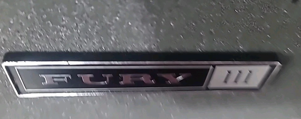 Plymouth Fury III Dash Emblem, Nameplate - MoPar #3590124 - Image 4 of 4