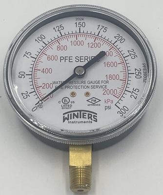 #ad #ad Winter PFE Series Water Pressure Gauge for Fire Systems 0 300 psi **NEW** No Box $24.95