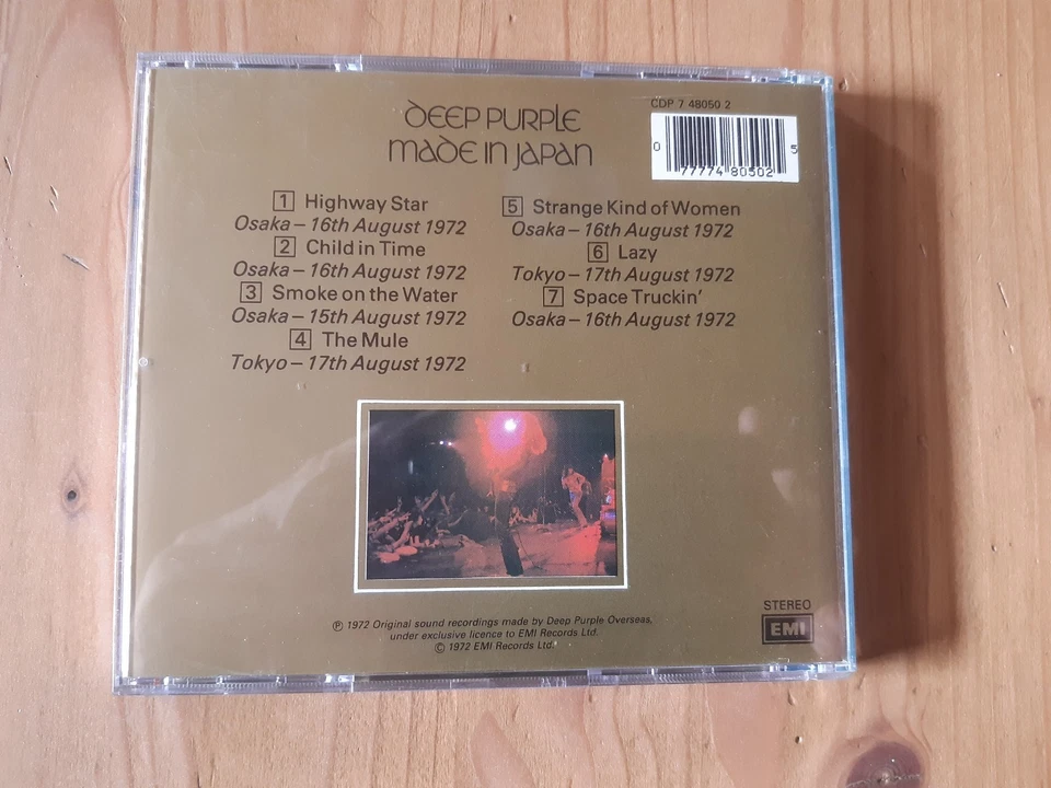 Deep Purple - Made in Japan - neuwertige CD - Bild 2 von 2
