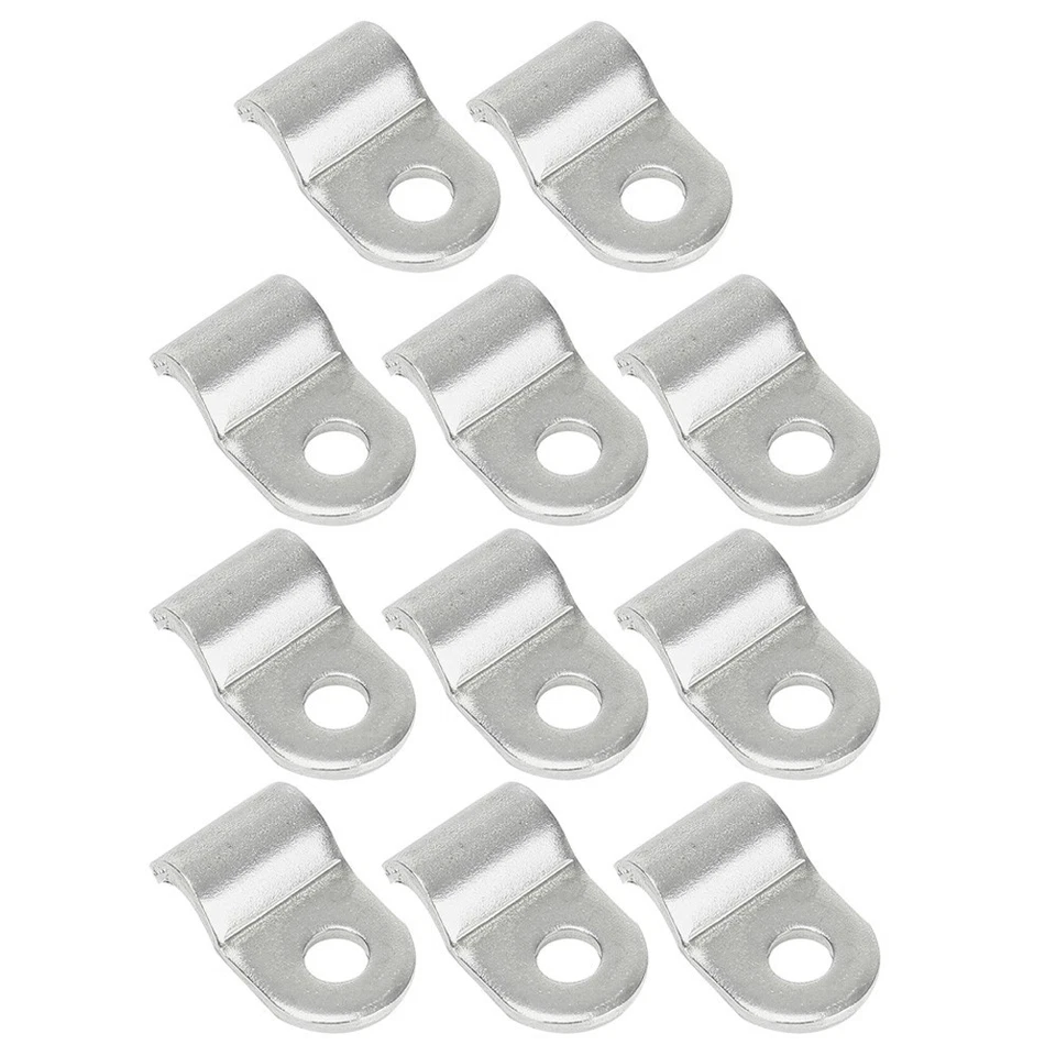 16 Pieces Stainless Steel Brake Line Clamps Clips 316 Inch with Screws for Hose - Image 2 of 4