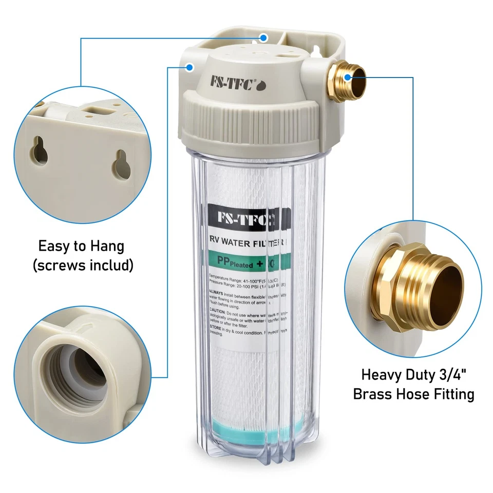 RV Water Filter System - Reduces Chlorine, Bad Taste & Odorsttttttttttttttttt... - Image 4 of 4