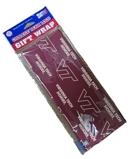 Pro Specialties Group NCAA Virginia Tech Wrapping Paper, 1 Count (Pack of 1)