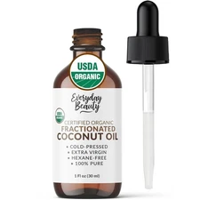 Organic Fractionated Coconut Oil | 100% Pure, Cold-Pressed | USDA Certified Orga
