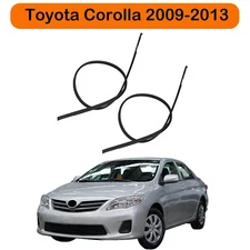 2Pcs For 2009-2013 Toyota Corolla Car Black Roof Strip Molding Weatherstrip Kit