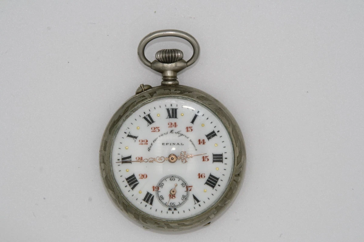 Montre Gousset Argentan Aux ouvriers Horlogers R unis EPINAL N 24