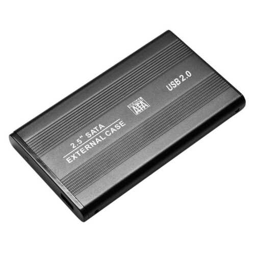 Carcasa Externa para Disco Duro SATA 2.5' USB 2.0 Caja Metálica Hard Disk Negr - Foto 1 di 7