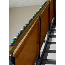 Mardi Gras Ball Garland: 6' FOOT tinsel Tree New Orleans purple green gold Home
