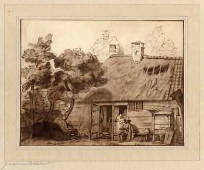 Antiker Meisterdruck - LANDSCHAFT - Ploos van Amstel - Eeckhout - 1767