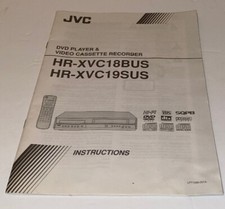JVC HR-XVC18BUS HR-XVC19SUS VCR Owners Instruction Manual Original OEM