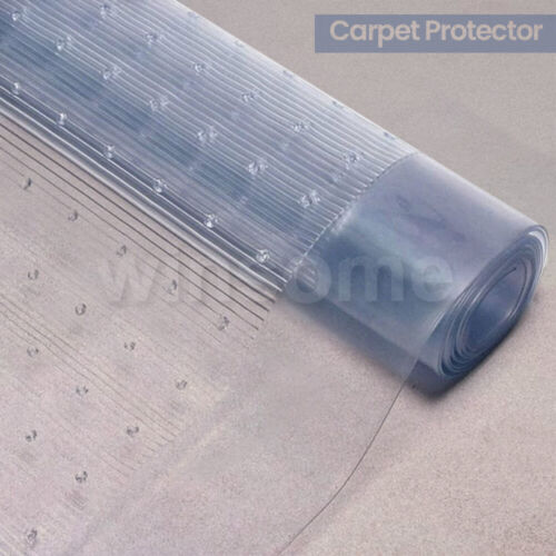 Vinyl Clear Plastic Heavy Duty Carpet Floor Mat Protector Runner Roll Film - Picture 1 of 5