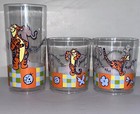 3 - Disney Winnie the Pooh TIGGER Zak Designs Plastic Graphic Drinking Glasses