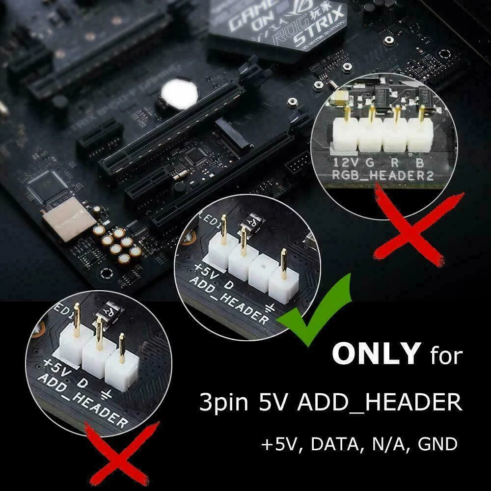 Asus rog addressable rgb sale 5050 led lighting strip