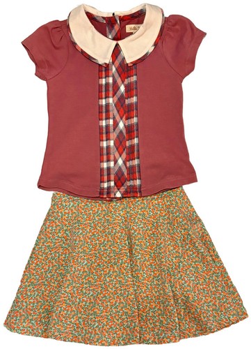 Matilda Jane Toddler Girl’s Size 2 Button Up Shirt & Skort Outfit - Picture 1 of 5