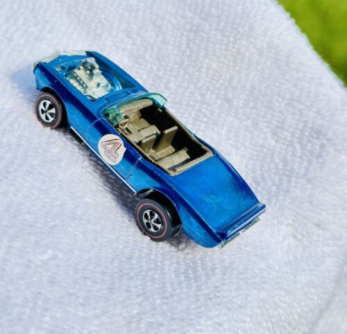 Vintage Hot Wheels Redline Blue 1970 Light My Firebird.