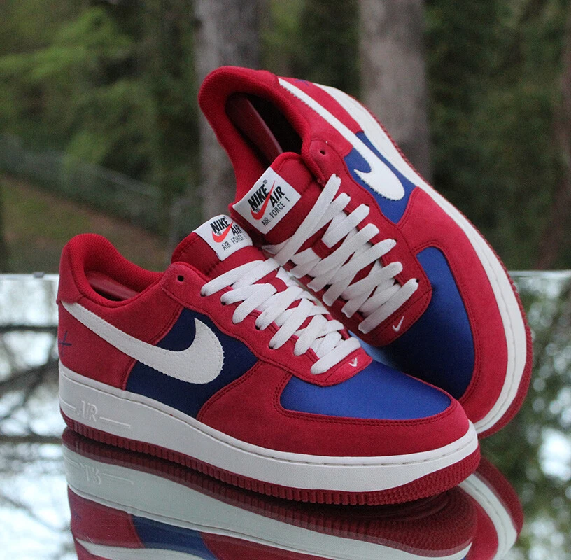 Nike Air Force 1 Low Scissors Men’s Size 9 Gym Red Blue Custom 488298-626 - Image 3 of 4