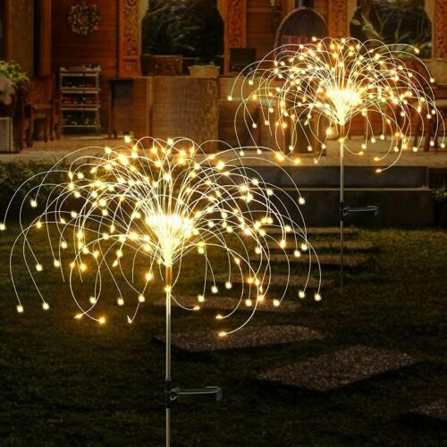 150LED Solar Firework Lights Waterproof Path Lawn Garden Christmas Decor Lamp US - Picture 1 of 47