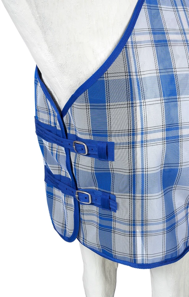 Sábana mosca caballo - Malla de lujo - Impresiones a cuadros - 72" a 81" - 4 opciones de color Foto 3 de 4