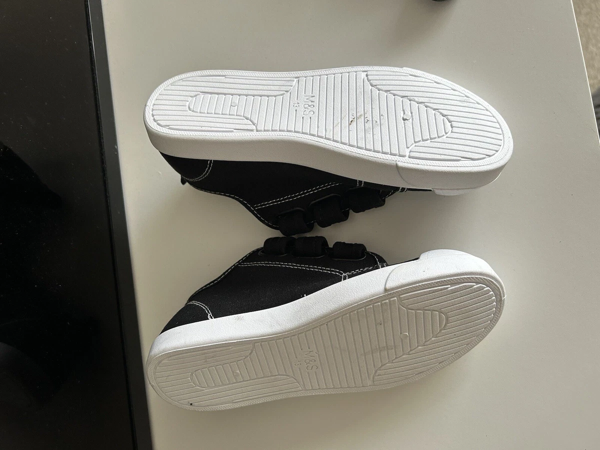 M&s store black plimsolls