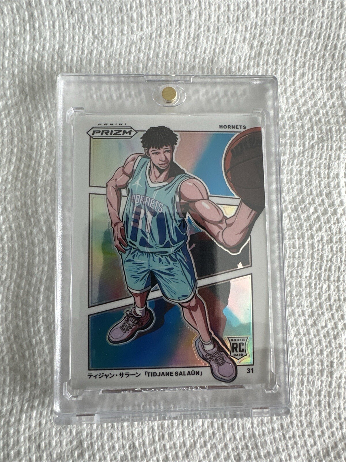 2024-25 panini prizm basketball manga. Tidjane Salaun RC Manga SSP.