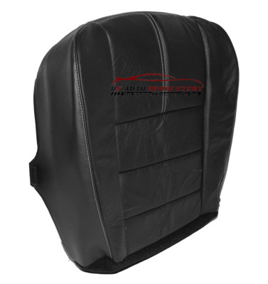 2010 Driver Side Bottom Leather Seat Cover Blk For Compatible With Ford F250-F35
