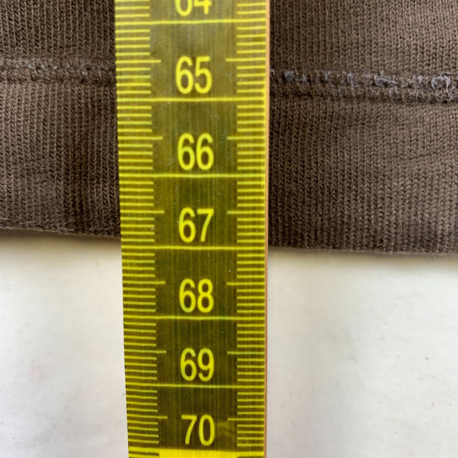 Timberland Pullover Men L/G 1/4 Zip Brown Cotton Regular Fit Logo Very Good image 7