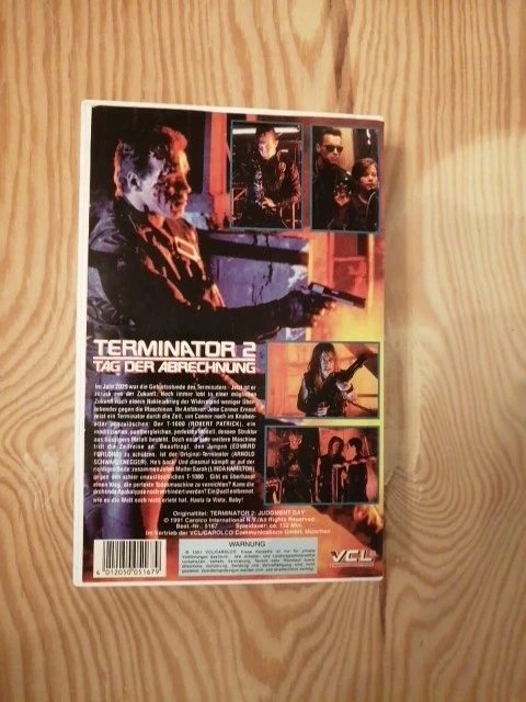 Terminator 2: Tag der Abrechnung VHS, Schwarzenegger, Verleih, VCL - Bild 3 von 4