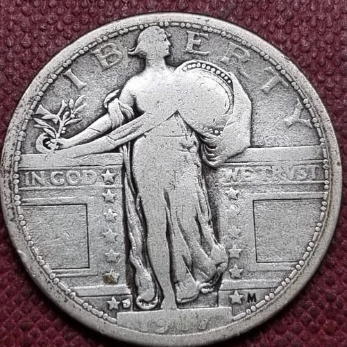 1917 D Standing Liberty Quarter 25c Type 1 Circulated #96111