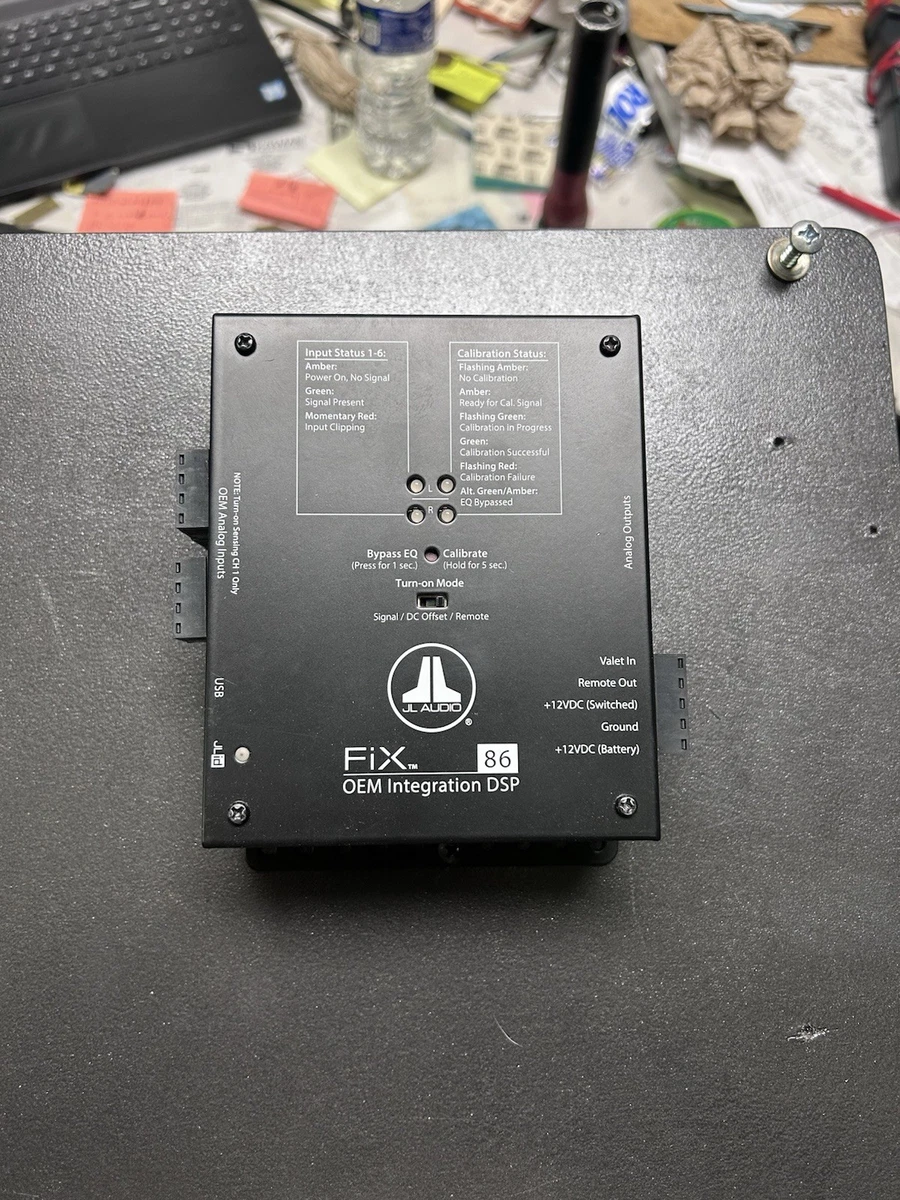 JL Audio FIX-86 - DSP Additionnel Pour Système Audio Voiture - Correction Automatique Temps, égaliseur 6 Canaux