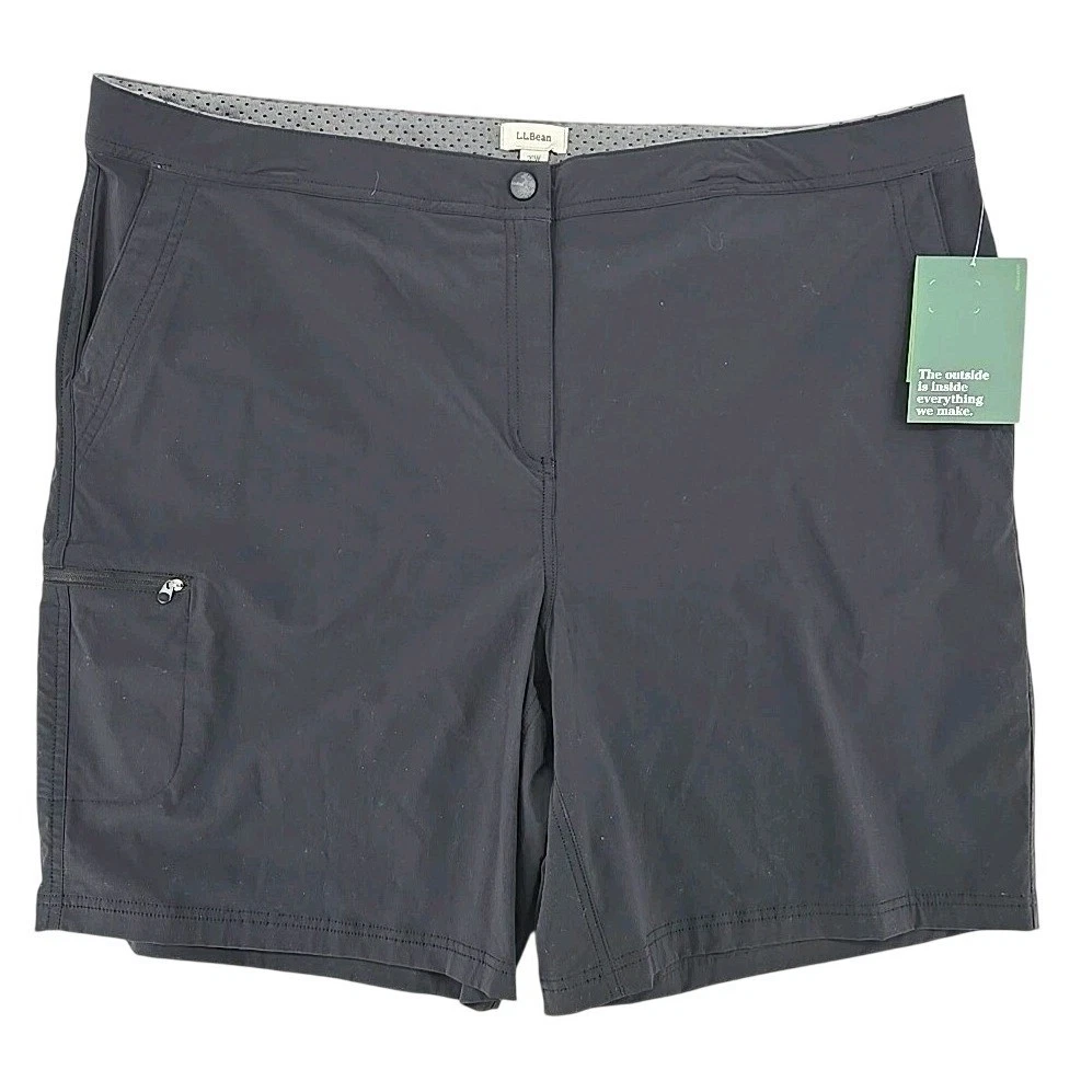 Short Cargo LL Bean Vista - Femme Taille 16 - Vert - 9" Inseam - Nylon Stretch - Randonnée