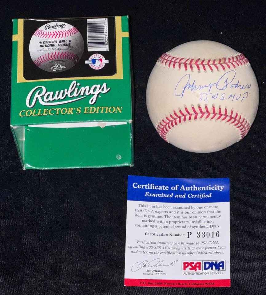Johnny Podres "1955 World Series MVP" Signed "Jackie Robinson" Baseball Auto PSA - Image 2 of 4