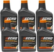 6 Pack Echo Oil 12.8 oz Bottles 2 Cycle Mix for 5 Gallon - Power Blend 6450005