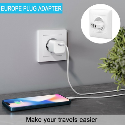 10 Pack US to Europe Plug Adapter European Plug Adapter 220V to 110V Europe