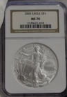 2005 US Silver Eagle $1 NGC MS70