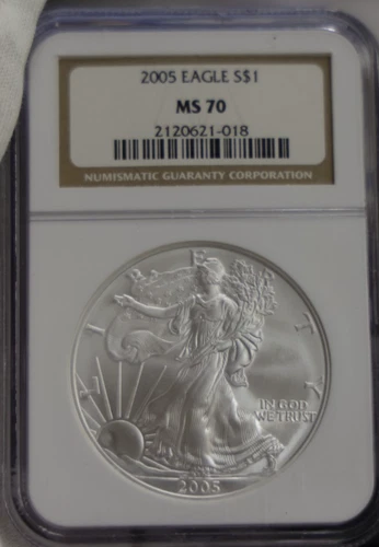 2005 US Silver Eagle $1 NGC MS70