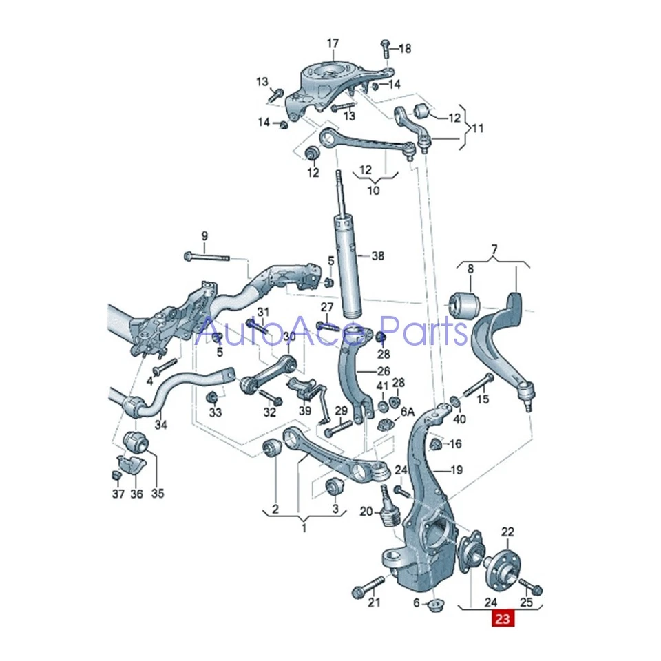 FAG 8K0407625 Wheel Bearing*2 OEM for Audi A4 A5 A6 A7 Q5 RS5 RS7 Front/Rear AWD - Imagem 4 de 4
