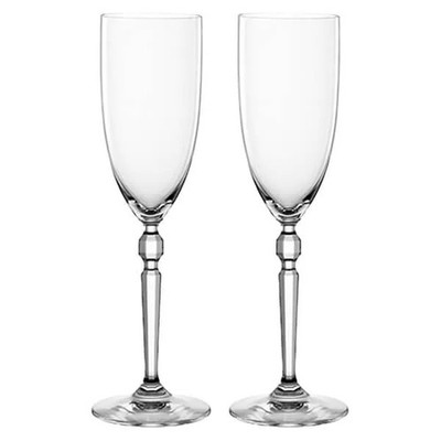 Nachtmann Heritage 2er Set Sekt Kristall Gläser Elegant Klarglas