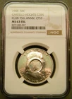 1948 US Franklin Half with 2023 Gallery Mint Museum GMM Garfield Counterstamp
