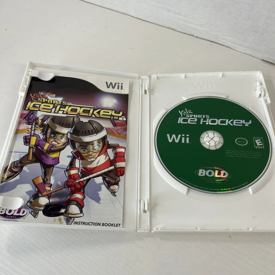 Kids Sports Ice Hockey Nintendo Wii Game With Manual Preowned TESTED - Image 2 of 4