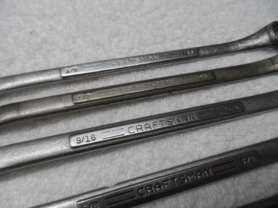 Juego de llaves de extremo de caja Craftsman SAE, 12pt, EE. UU. (3/8" - 7/8"), =V=, 7 piezas Foto 4 de 4