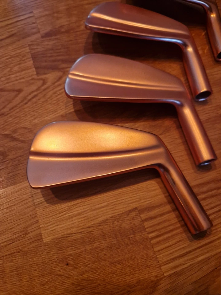 Forged 1020 s golf blade mens iron heads in raw copper finish 4-pw BRAND NEW - Image 2 of 4