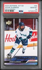 Jessie Eldridge 2024 Upper Deck PWHL #66 Exclusives Young Guns /100 PSA 10