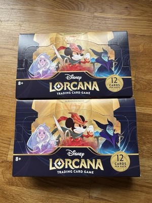 ZWEI x2 Disney Lorcana The First Chapter Sealed Booster Box Englisch - x2 Boxen