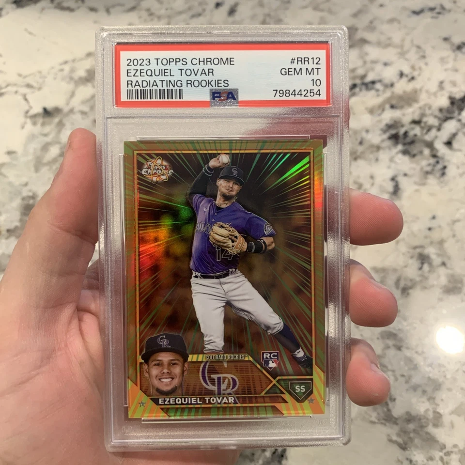 Ezequiel Tovar - 2023 Topps Chrome RR12 - Radiating Rookies PSA 10 SP RC - Image 3 of 3