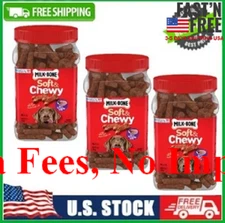 [HOT SALE] 3 PACK Milk-Bone Soft and Chewy Dog Treats, 25oz/Each, NEW