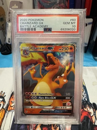 2020 Pokemon Battle Academy PSA 10 GEM MINT Charizard GX  #60 9/68