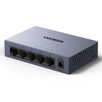 Switch 5 Port LAN Switch with Metal Case Supports Management