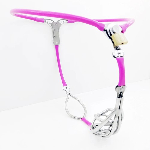 Stainless Steel Male Chastity Belt Invisible with Pierced Cage Device Lock Cage - Bild 14 von 21