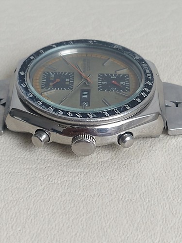 SEIKO KAKUME 6138-0030 CHRONOGRAPH AUTOMATIC GRAY DIAL VINTAGE EYES SQUARE SERVI - 第 8/12 張圖片