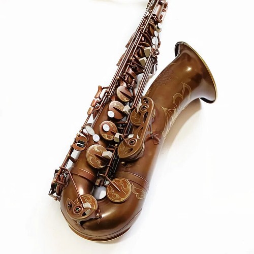 Tenor Saxophone Antique Copper B-flat Tenor Sax Mark VI Retro Bronze Mouthpiece - Picture 9 of 14